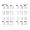 Letts 2024 Ladydate Mini Pocket 2 Day to Page Diary (Silver)