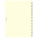 Filofax A5 January-December Index Refill (Cream)