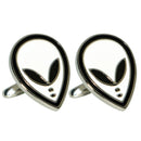 Alien Face Button Cufflinks