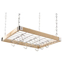 Wooden Square Ceiling Rack (Natural)