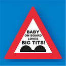 Baby Bird Loves Big Tits Metal Traffic Sign