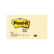Post-It Notes Canary Yellow 12pk (73x123mm)
