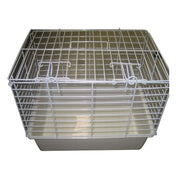 Pet Carrier with Plastic Base and Wire Top (Medium)