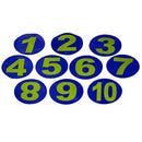 Patrick Numbered 1-10 Flat Field Marker Set (Blue)
