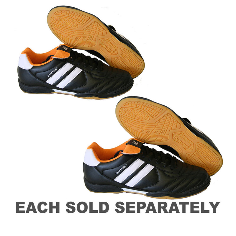 Patrick Indoor Football Shoe (Black/White/Orange)