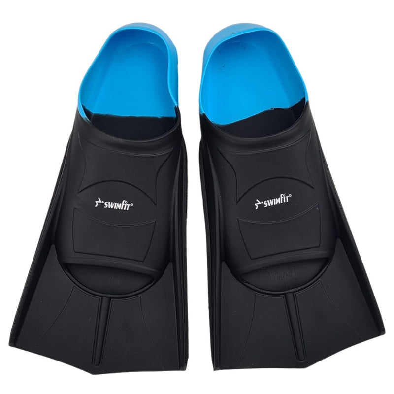 Swimfit Small Silicone Training Fins (Black/Aqua)