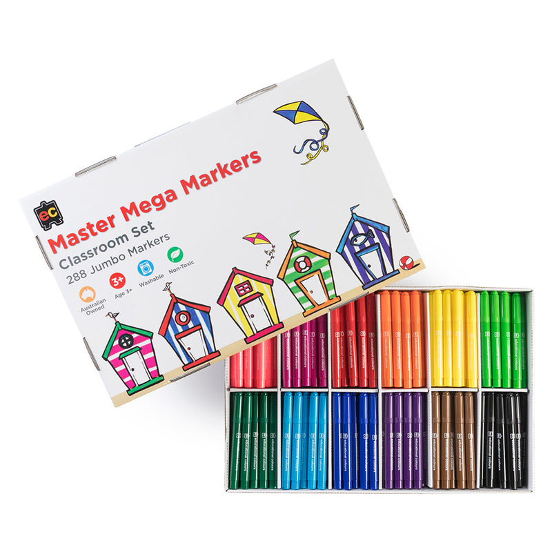 Educational Colours Mega Markers (Box of 288)
