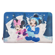 Disney Mickey & Minnie Winter Scene Purse