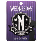 Wednesday Nevermore School Logo Patch