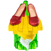 Wizard of Oz Scaled Ruby Slippers Statuette on light-up Stand