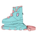 Barbie Figural Skate Crossbody Bag with Moving Wheels