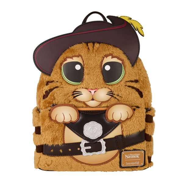 Shrek Puss In Boots Cosplay Faux Fur Mini Backpack