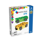 MAGNA-TILES Cars 2-Piece Expansion Set (Green & Yellow)