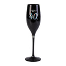 Black Luxe Birthday Champagne Flute