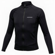 Mirage Junior Lycra Long Sleeve Front-Zip Rash Top (Black)