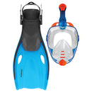 Galaxy2 Adult Mask, Snorkel & Fin Set (Blue)