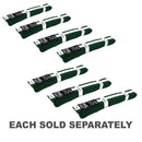 Yamasaki Coloured Martial Arts Belts with White Stripe (Green)