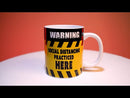 Mug Panneau d'avertissement de distanciation sociale