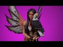 Figurine de fée aigle avec attrape-rêves