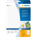 Herma Round Removable Labels 25pc (White)