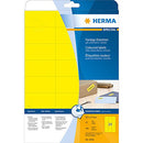 Herma Removable Coloured Labels A4 20pc (70x37mm)