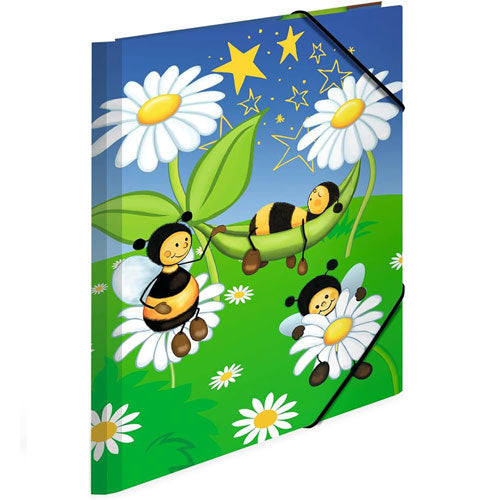 Herma Elasticated Cardboard Folder Bees Meadow