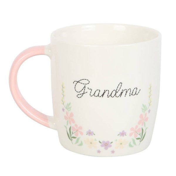 Grandma Pastel Floral Ceramic Mug
