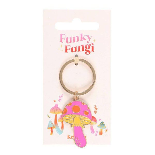 Funky Fungi Mushroom Enamel Keyring