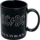 AC/DC di nuovo in tazza in ceramica nera