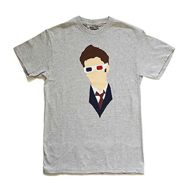 T-shirt Doctor Who David Tennant Vector Head