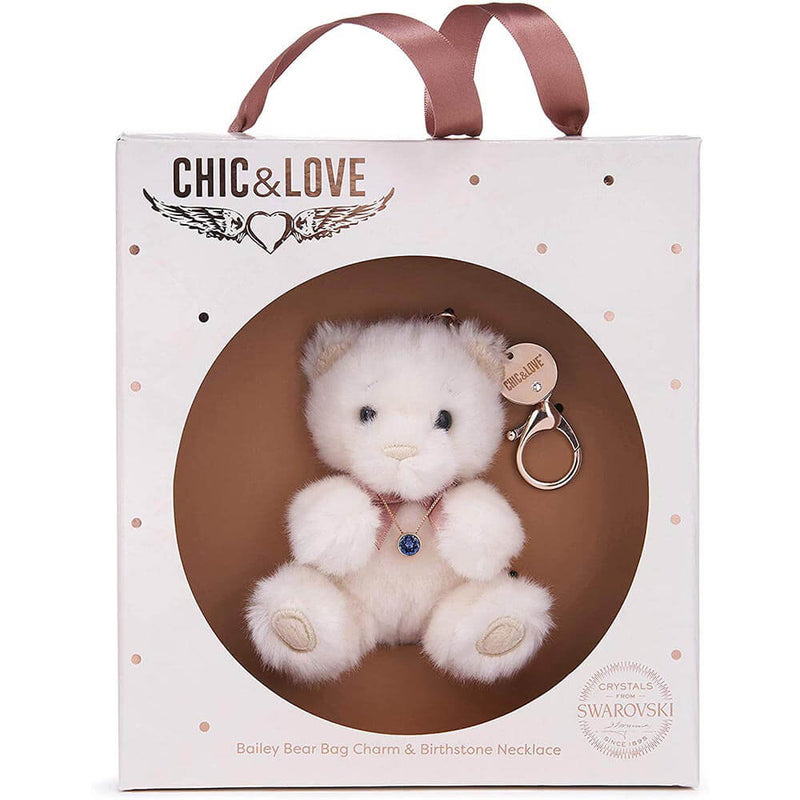 Chic & Love Bailey Bear Bag Charm and Collace
