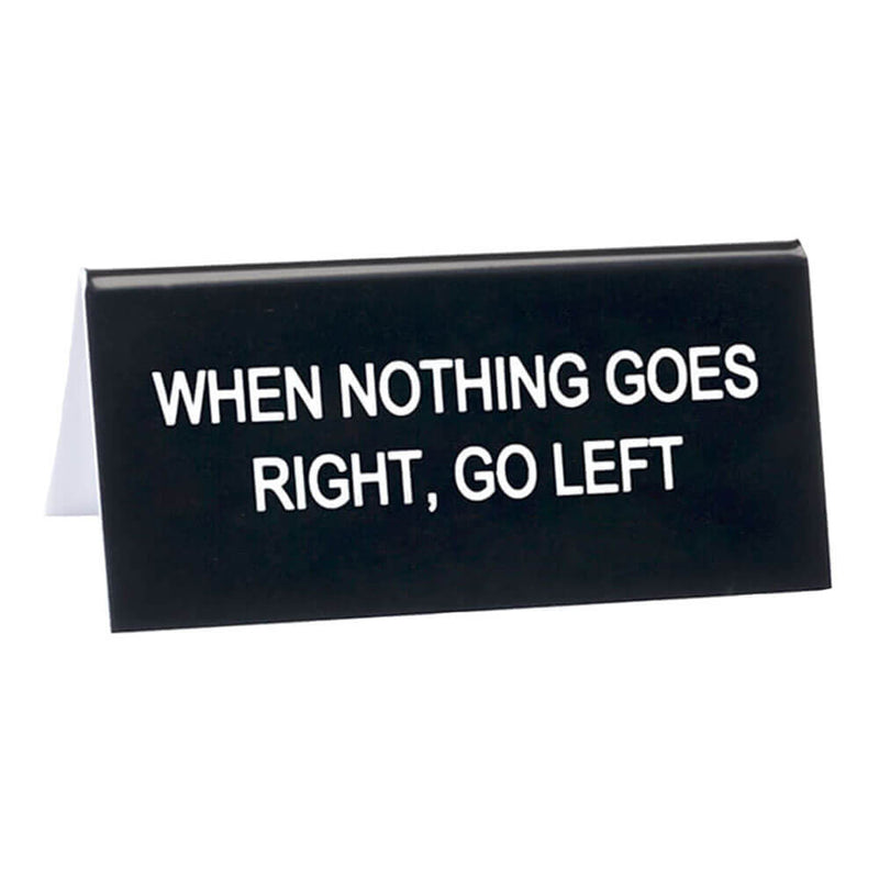 Panneau de bureau Dites quoi (petit)