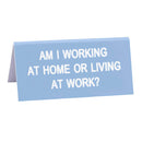 Panneau de bureau Dites quoi (petit)