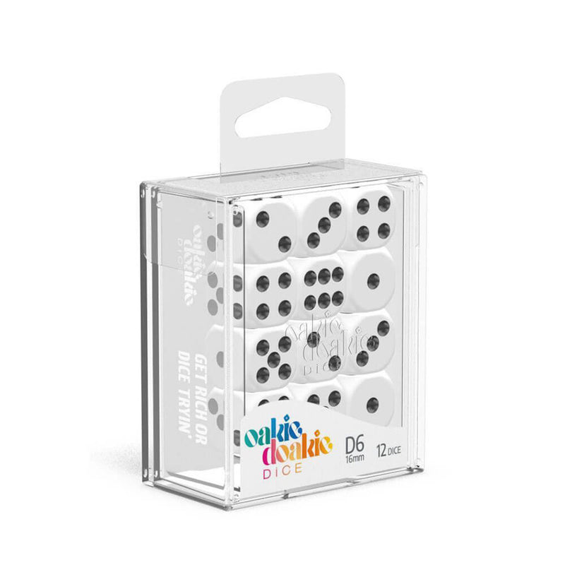 Oakie Doakie D6 16mm dés solides 12pcs