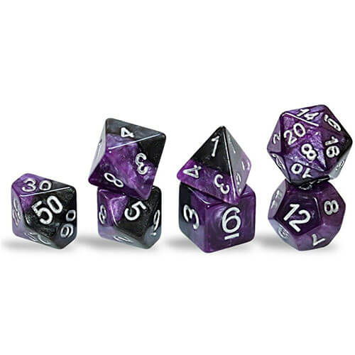 Halfsies Polyhedral Gaming 7 Dice Per Set