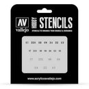 Vallejo Stencils Marquages ​​AFV
