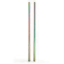 8mm Rainbow Metallic Steel Straws (30 pcs)