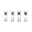 Happy Birthday Pilsner Glass