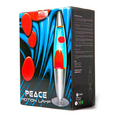 Silver-Red-Blue Peace Motion Lamp