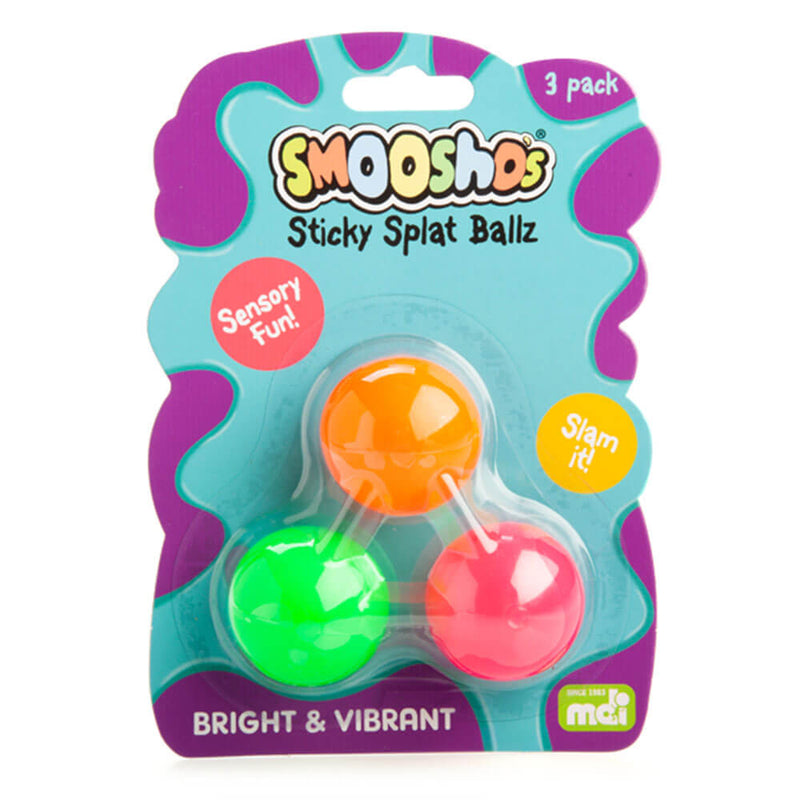 Sticky Splat Ballz de Smoosho (lot de 3)