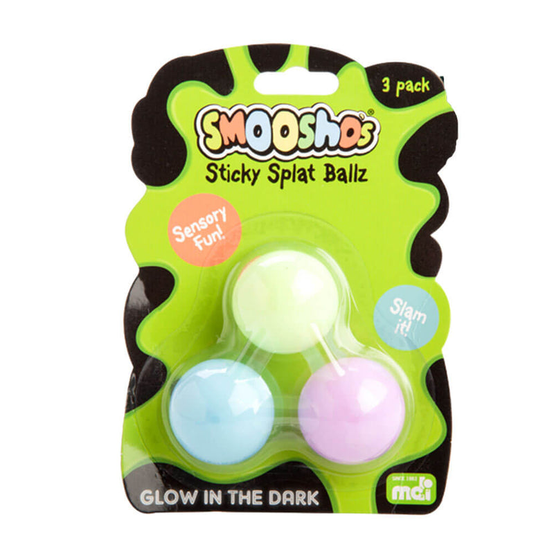 Sticky Splat Ballz de Smoosho (lot de 3)