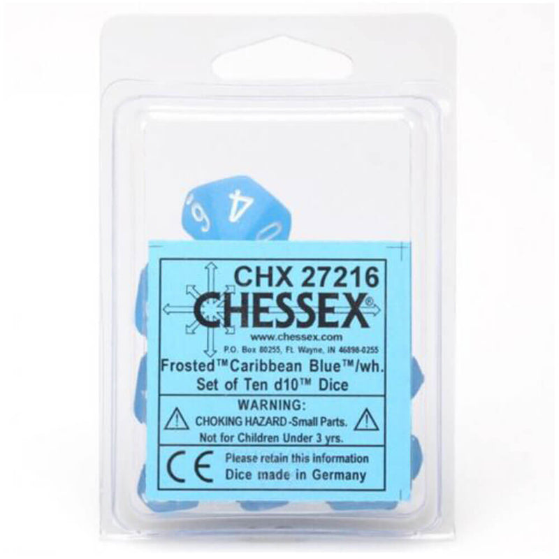 Set glassato poliedrico di Chessex D10 D10