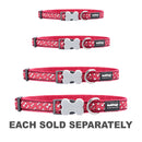 Dog Collar with Flying Bones (Red)