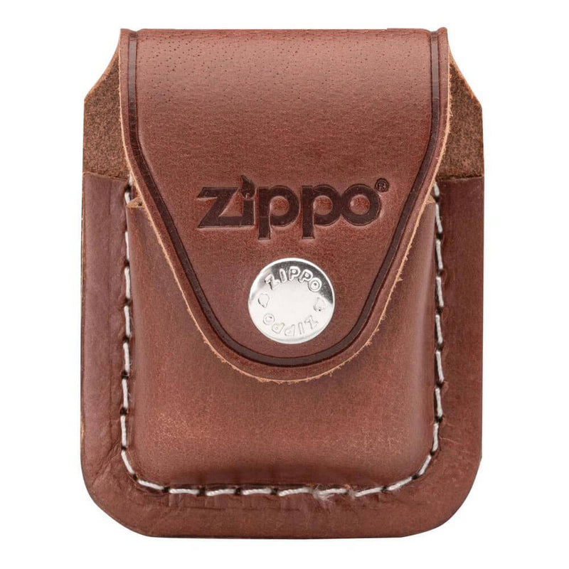 Pochette en cuir pour accessoires Zippo avec clip