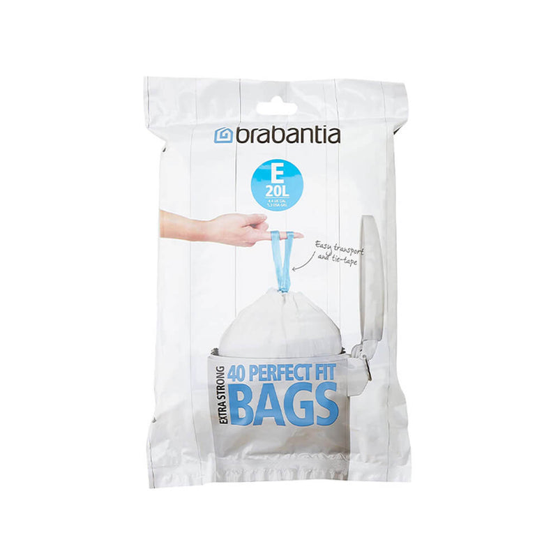 Brabantia SmartFix Pedal Bin Liner (40 borse)