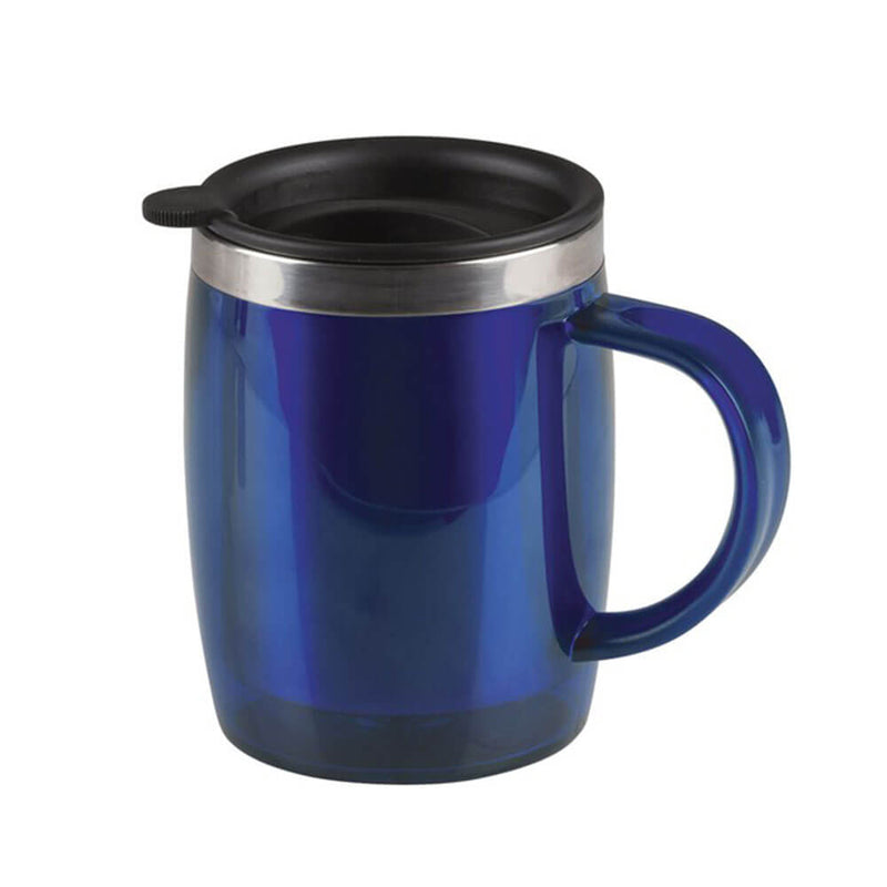 Tasse de voyage à double paroi Rovin bleue