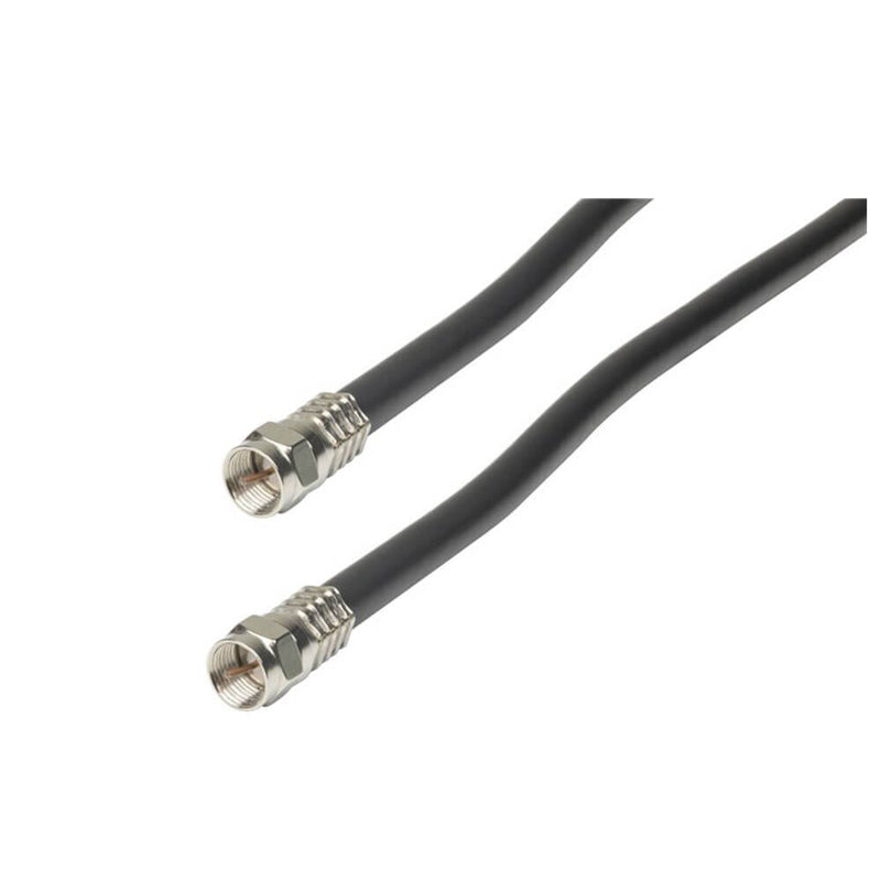 Câble de blindage quadruple RG6 de haute qualité (noir)