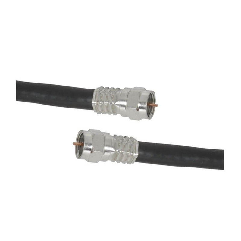 Câble de blindage quadruple RG6 de haute qualité (noir)