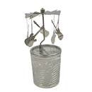 Porta di candela con carosello con lame rotanti