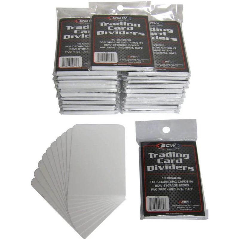 Séparateurs de cartes à collectionner BCW 10 par paquet